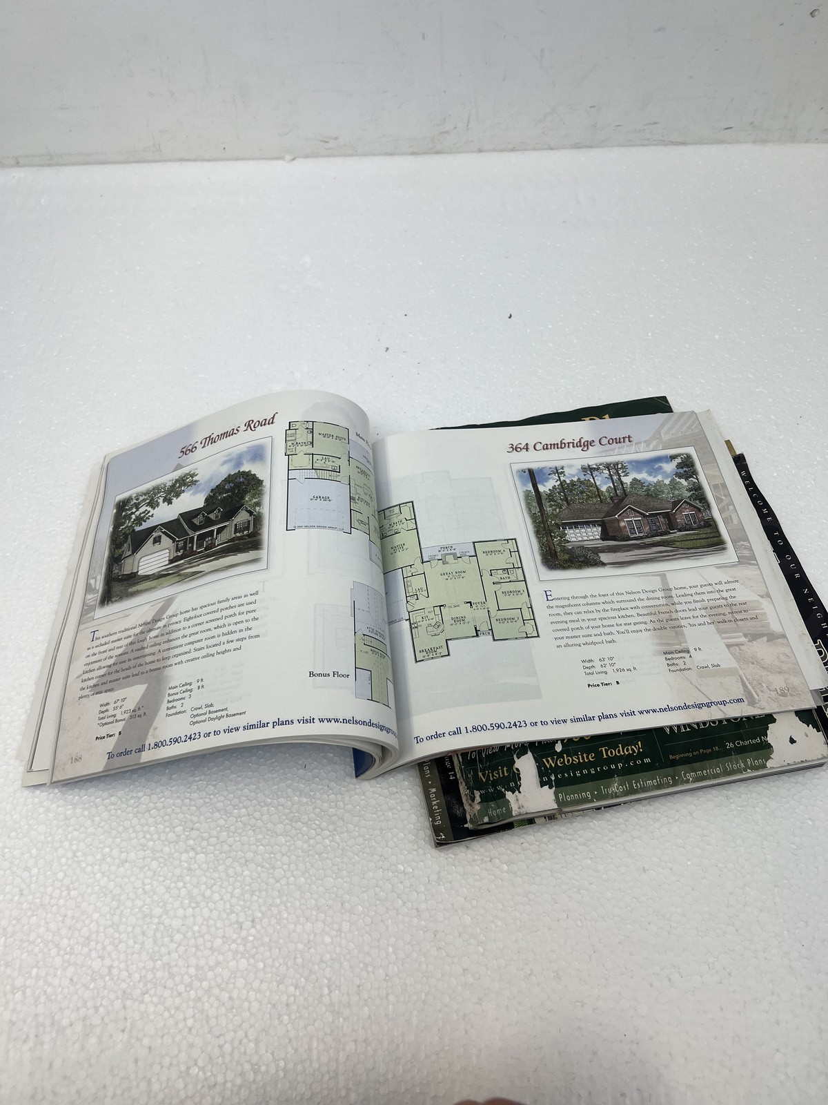 Nelson Design Group Home Plans Lot of 4 Architectural Residential Blueprints