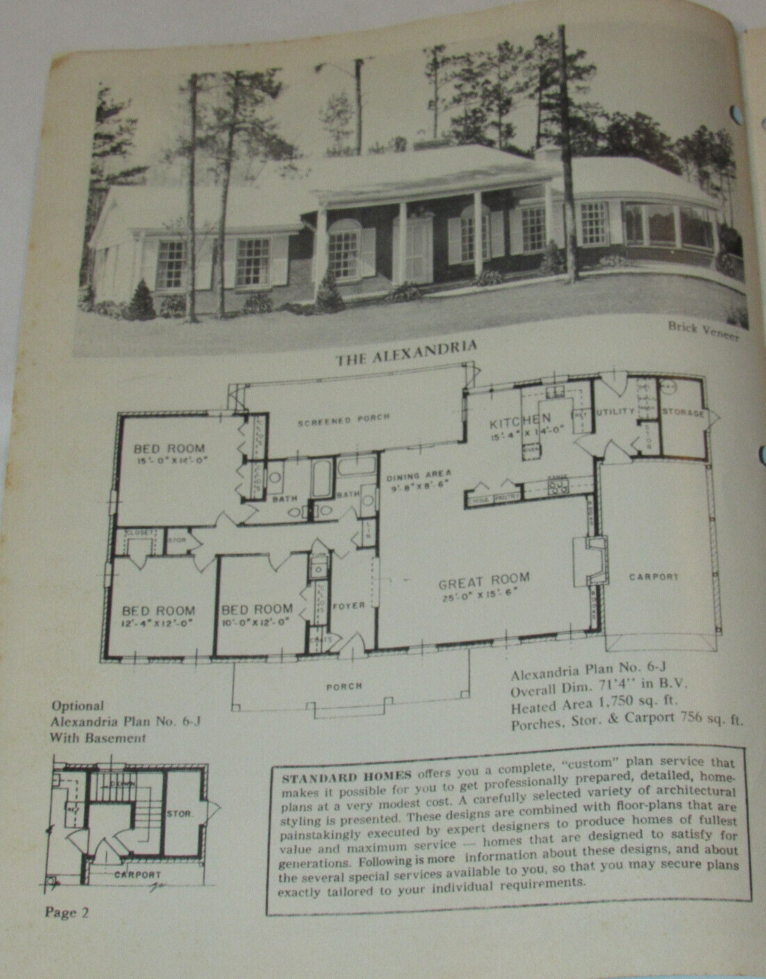 VTG 1970s ’16 HOMES FOR FAMILY LIVING-GREAT ROOM’ CATALOG OF HOUSE PLANS/LAYOUTS
