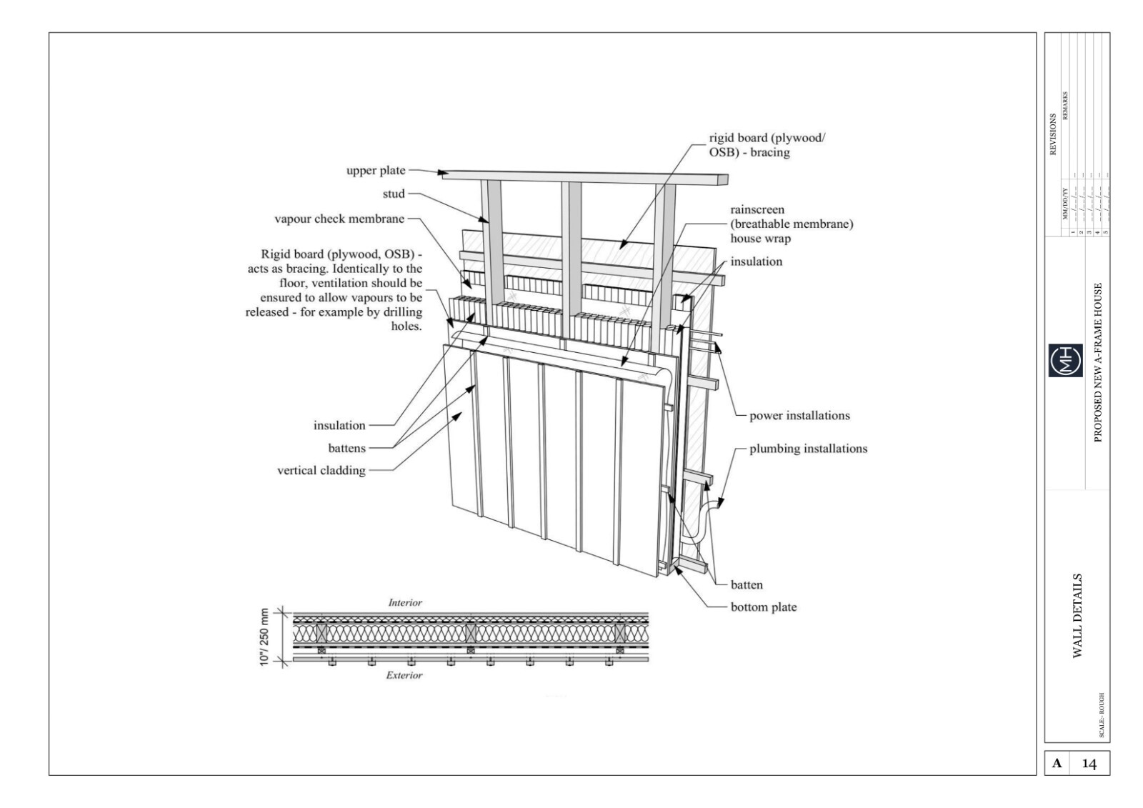 Modern A-Frame Cabin House Plan With AutoCAD File And PDF For Blueprint Plans