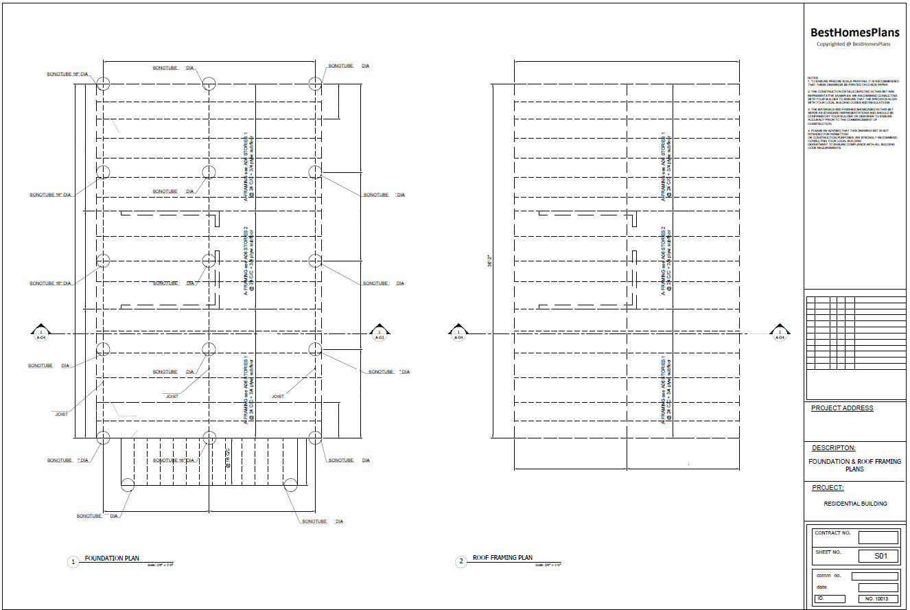 23’x41’ 1 Bed 1 Bath Modern A-Frame Cabin Architectural Build Plans PDF Download