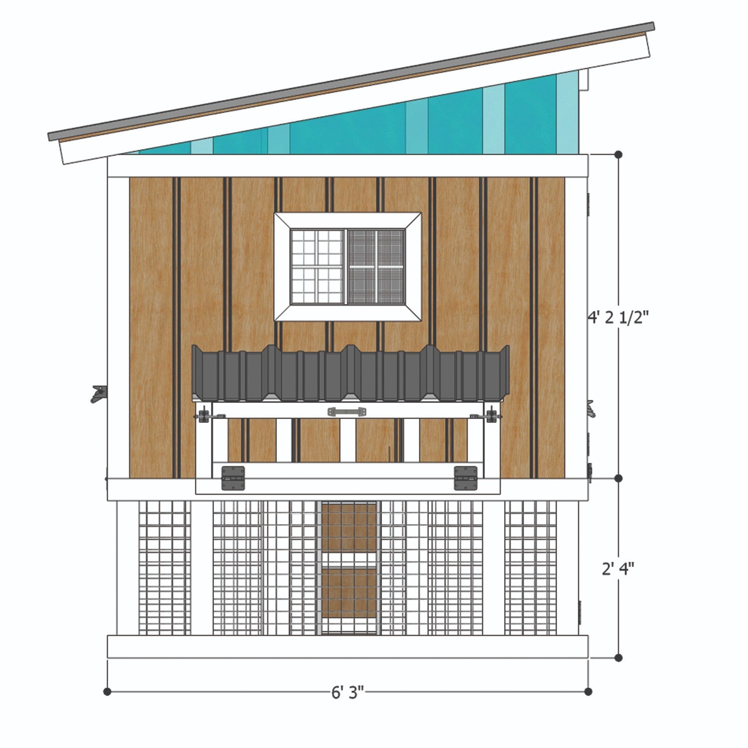 6×12 Chicken coop plans – Digital Download – No physical item will be sent