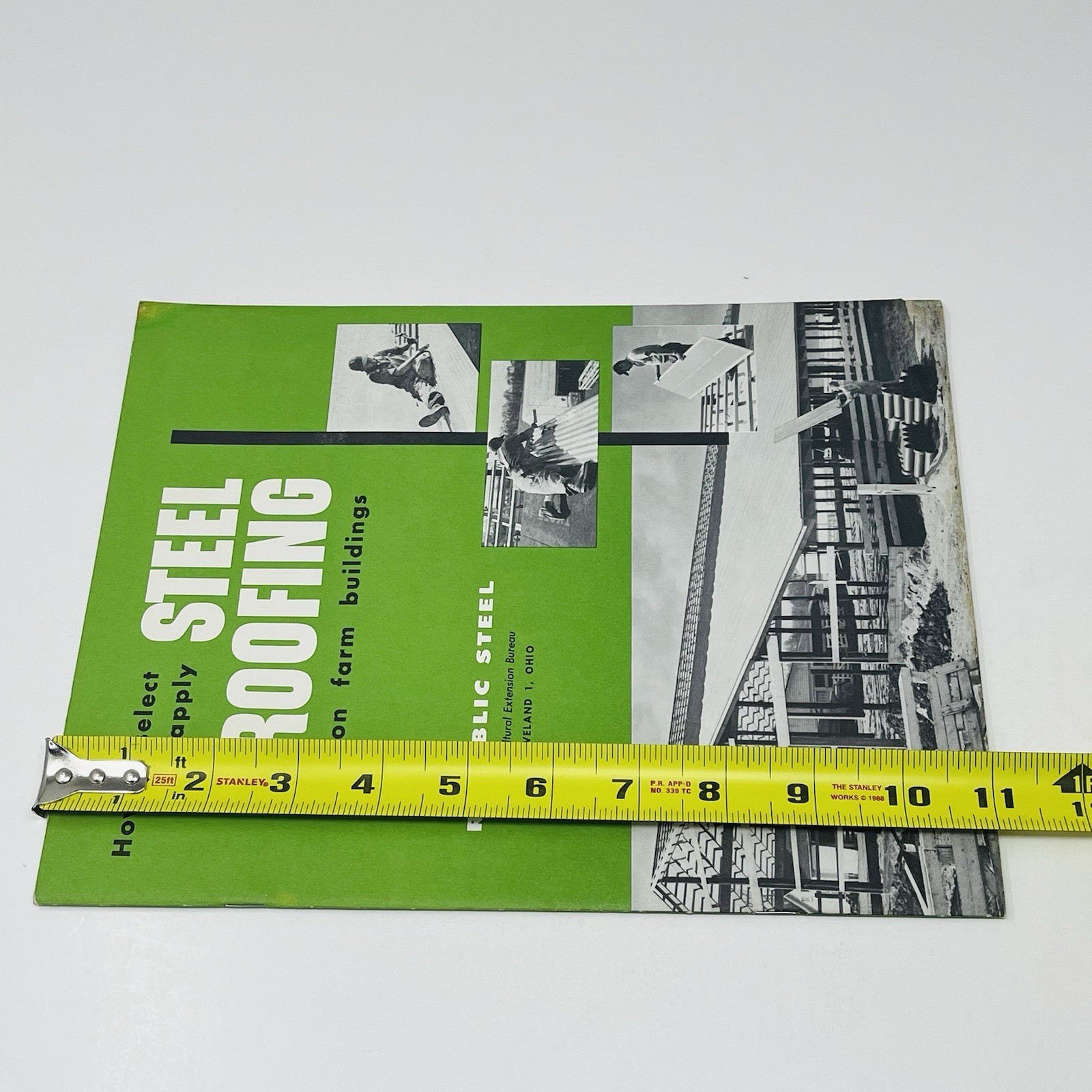 1959 Republic Steel Roofing On Farm Buildings Guide Manual Catalog Book Barn