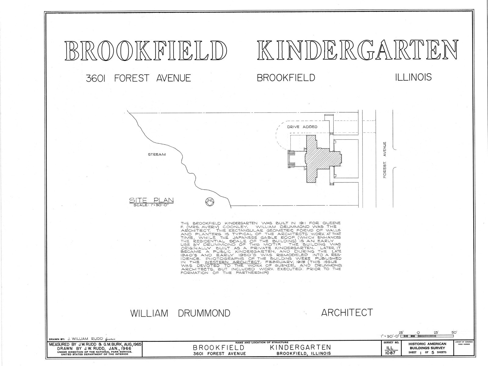 Prarie Style small house, architectural drawings, open floor plan, printed plans