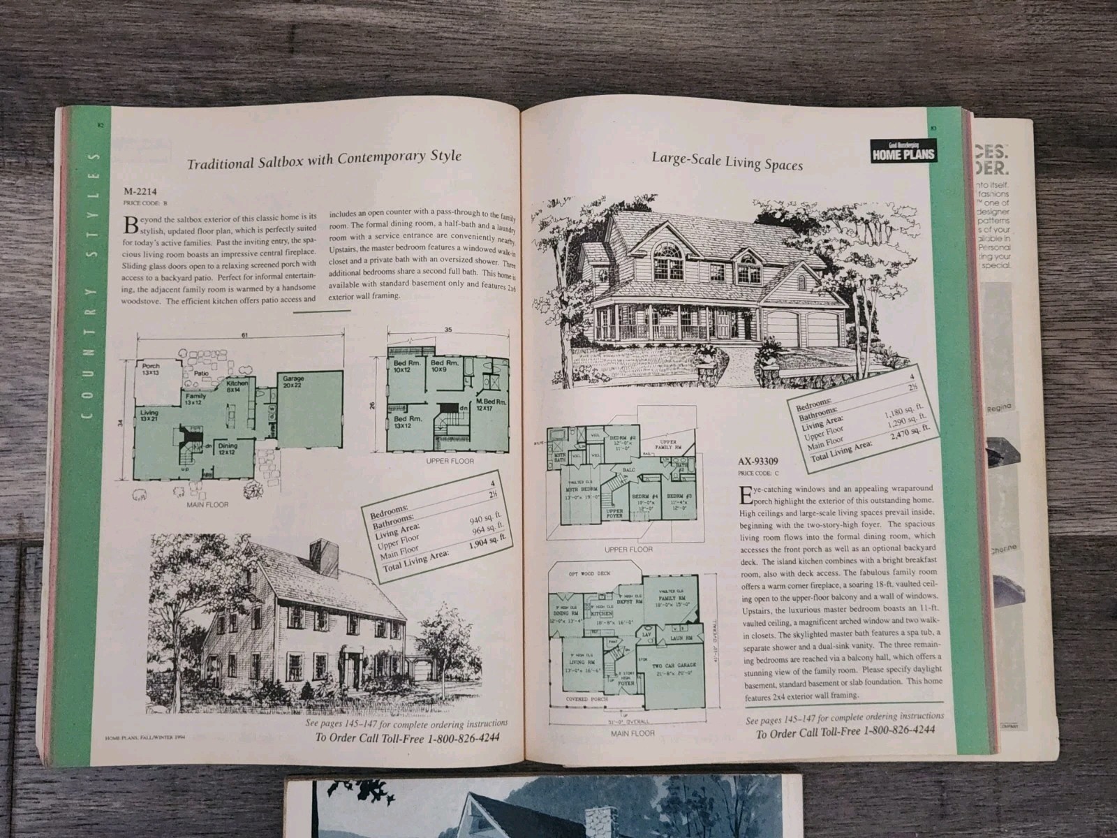 Lot Of 3 House Plan Magazines~Blueprints~Solar~Landscaping~Windows~Fireplaces~Fi