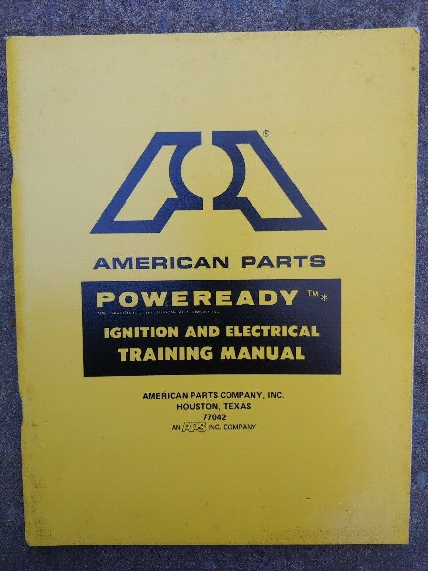Vintage Original BIG A Auto Parts American Parts Power Ready Ignition Manual
