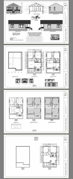 30×40 House — 2 Bedroom 2 Bath — 1,136 sq ft — PDF Floor Plan — Model 1A
