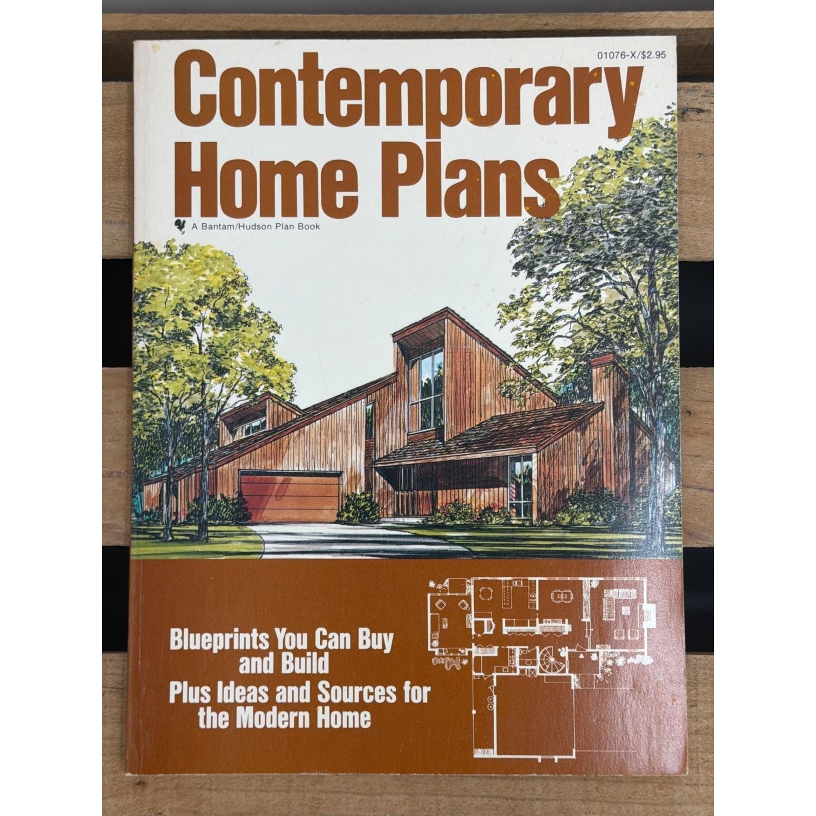 Contemporary Home Plans 1978 Vintage Architecture Blueprint Book Hudson Guides