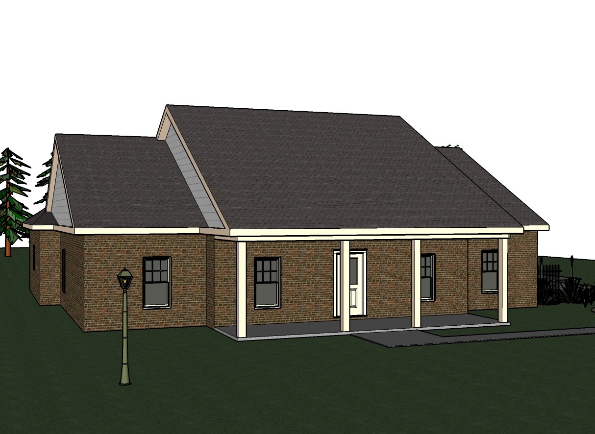 Abbigale 2161G 1 BRICK home, house plan 4 beds, 2.5 baths PDF