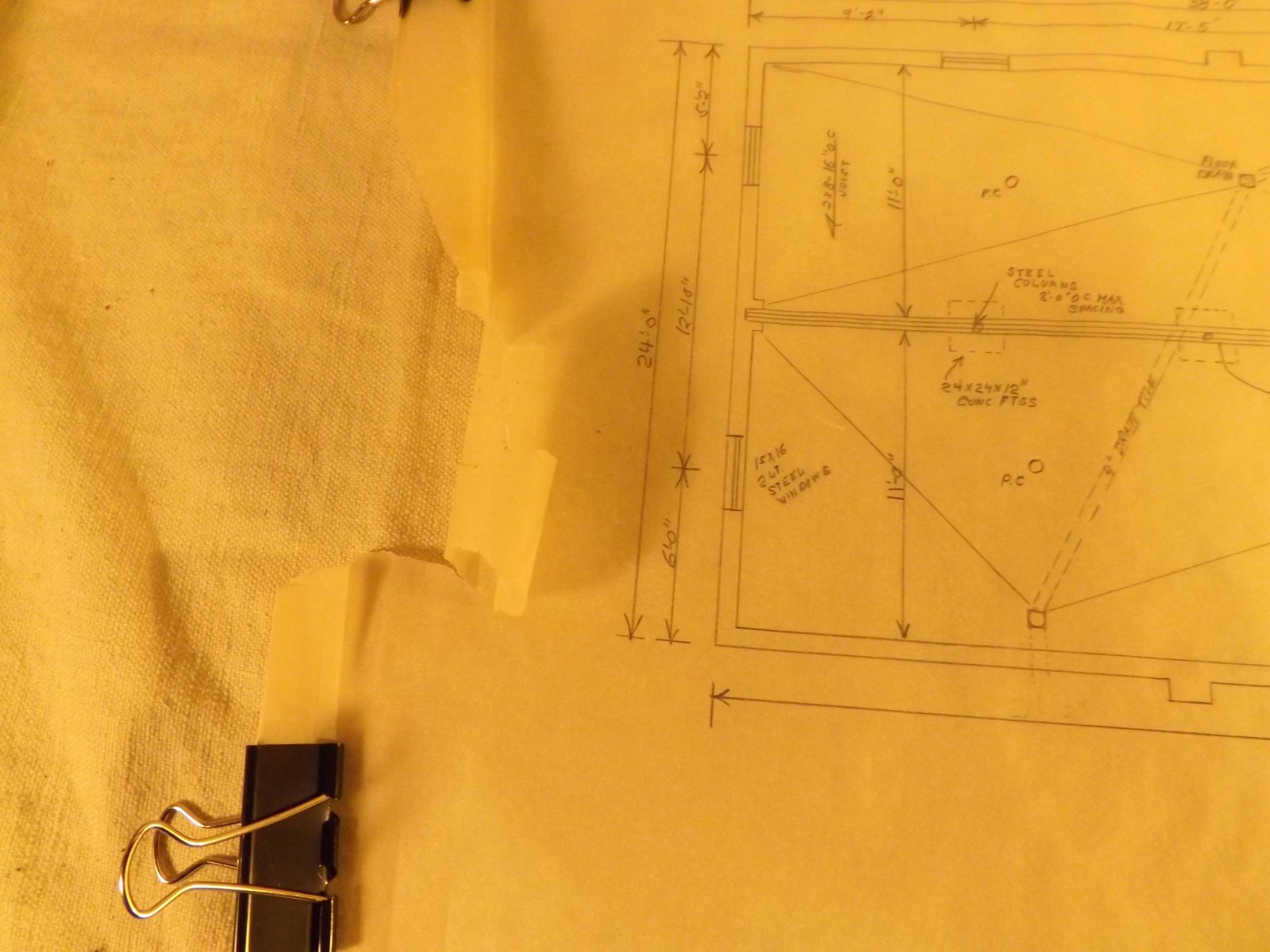 VINTAGE HOUSE BLUEPRINTS #8— 12″ X 18″ SEE PICTURES 6 PAGES