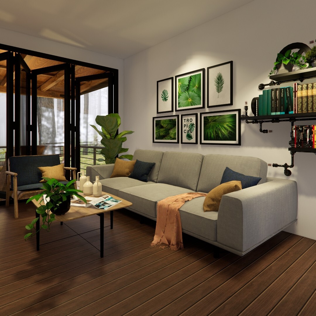 Container house plans – 2 bedrooms – 1 bathroom – Digital PDF File