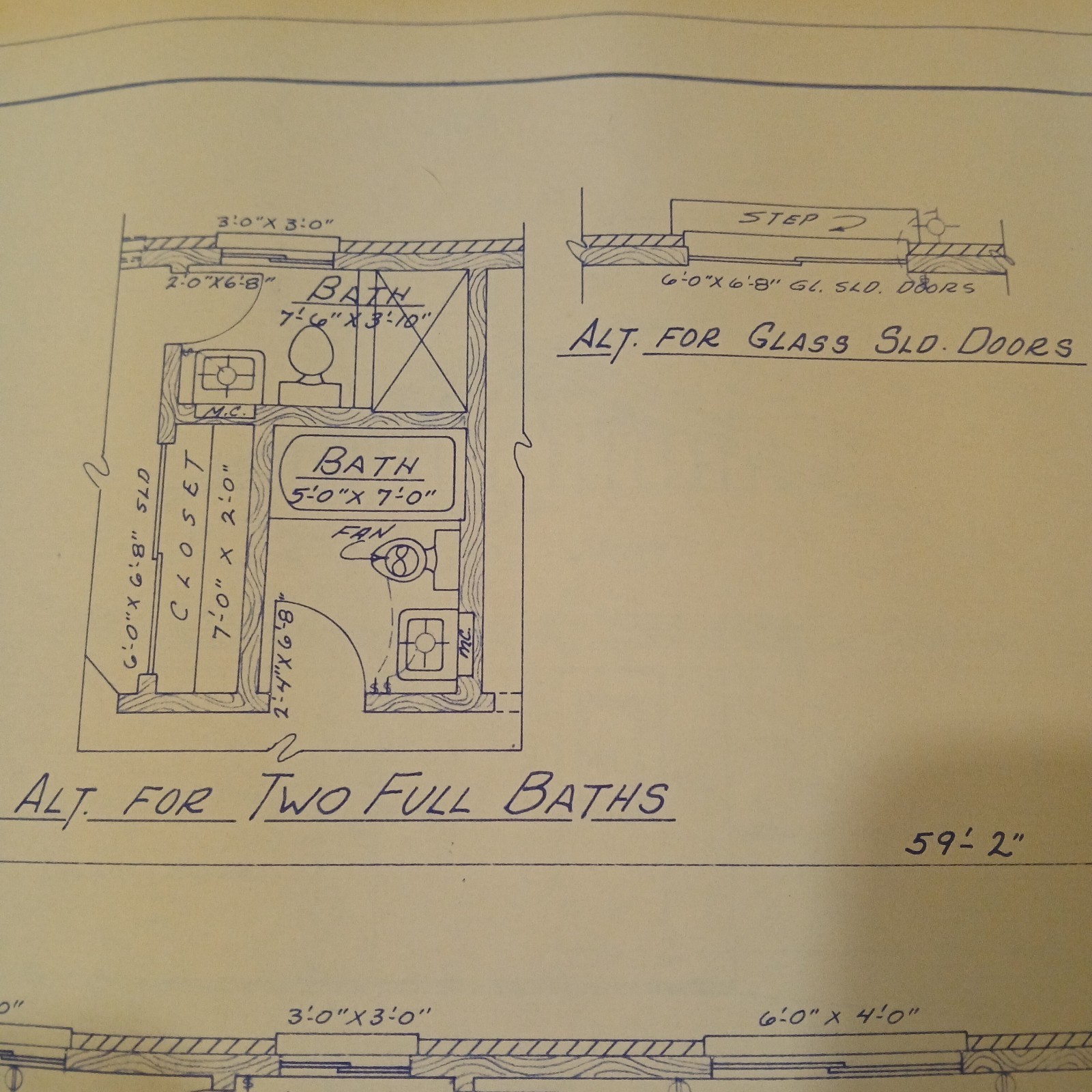 MCM 1966 House Blueprint Plans W.D. Farmer Homes Plan #246 1220 sf 60s Ranch Vtg