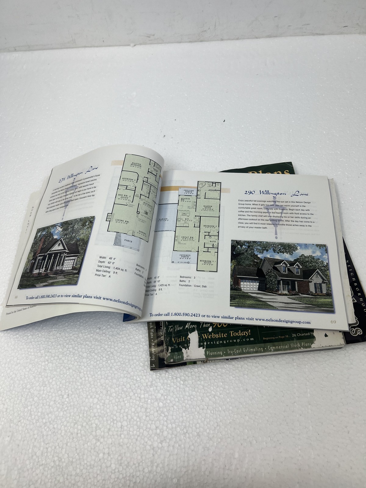 Nelson Design Group Home Plans Lot of 4 Architectural Residential Blueprints