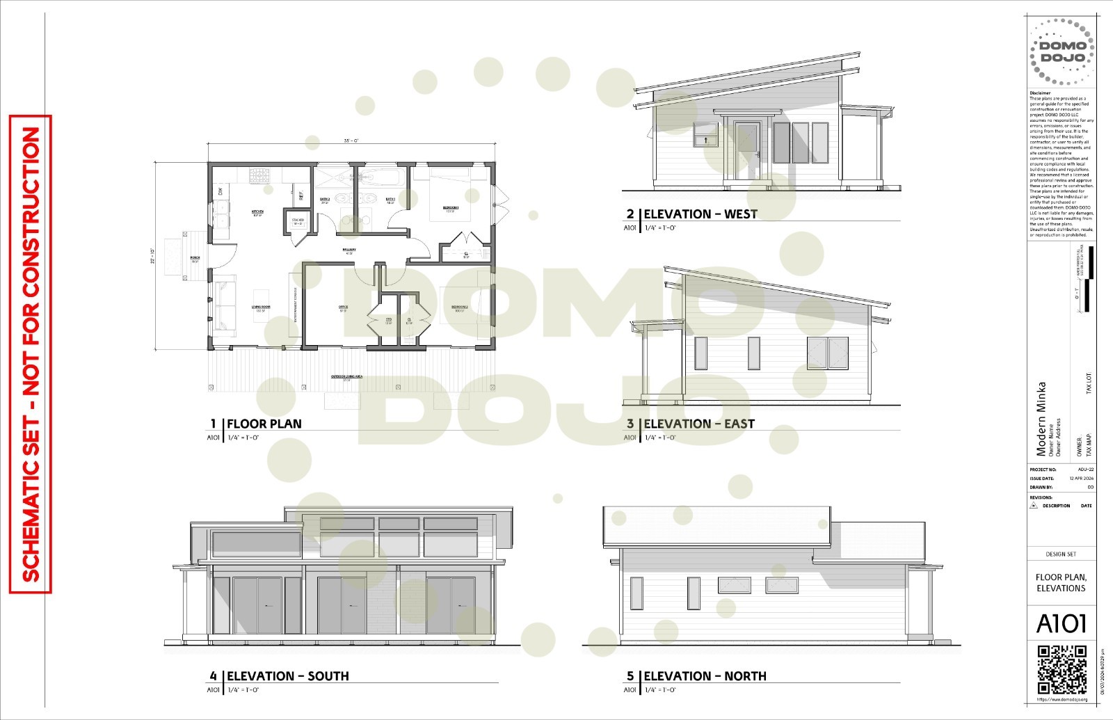 Modern Minka ADU Plans – PDF Downloadable Blueprint