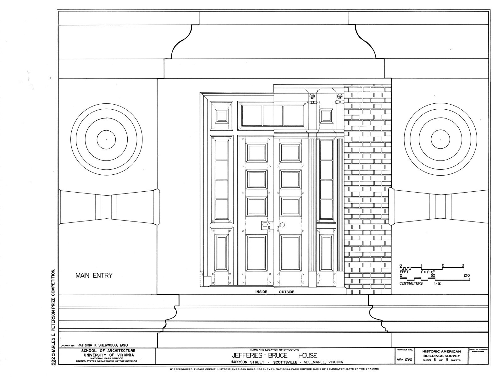 Federal Style Brick Home, southern style house plans, detailed blueprints