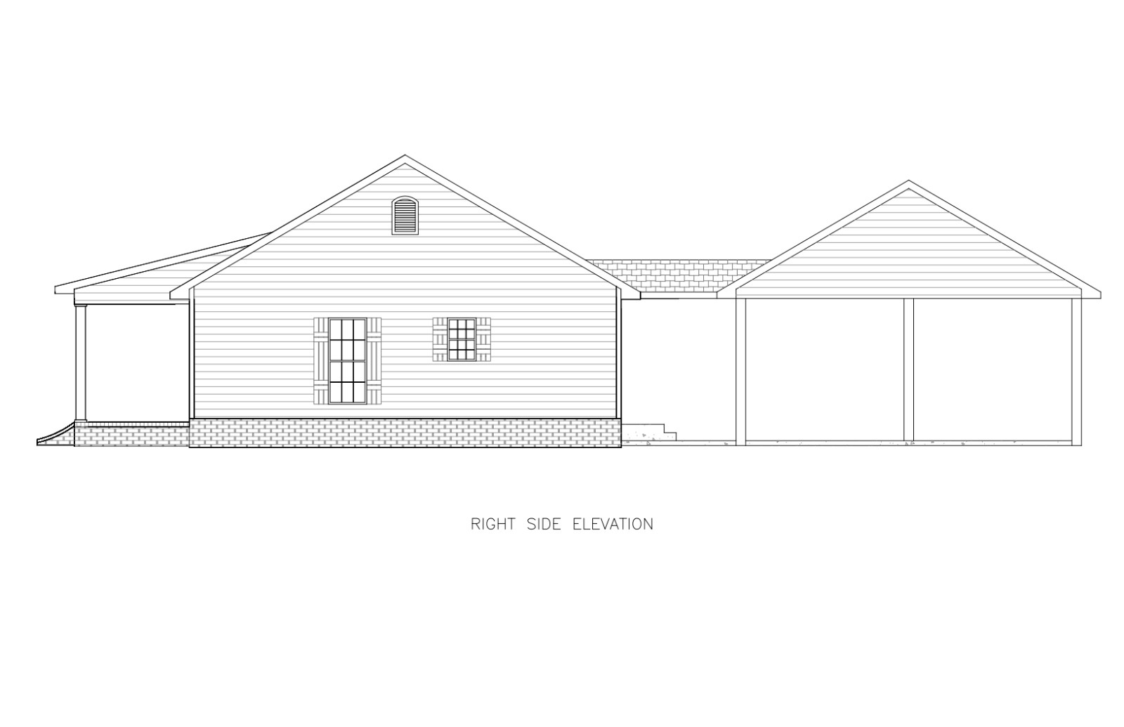 Ranch House Plans 1650 SF 3 Bed 2 Bath Open Floor – Split BR (Blueprints) #1201A