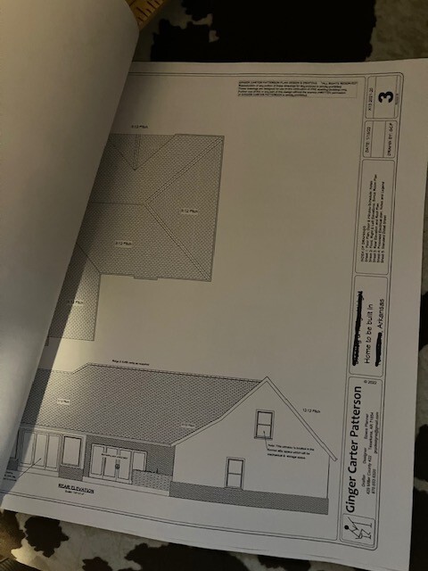 Complete Construction Plans PDF Small lot 55+ 3BR 2B 1820 + 2 car @ 1/4″ Scale