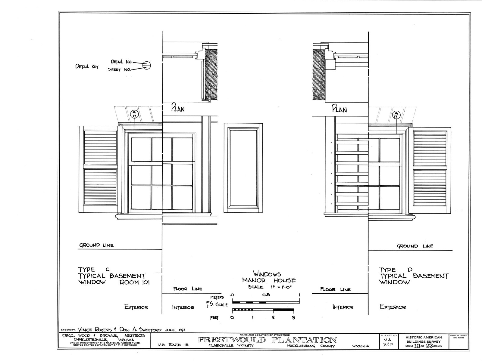 Architectural Home Plans, Prestwould Virginia Plantation Mansion w/ cottages