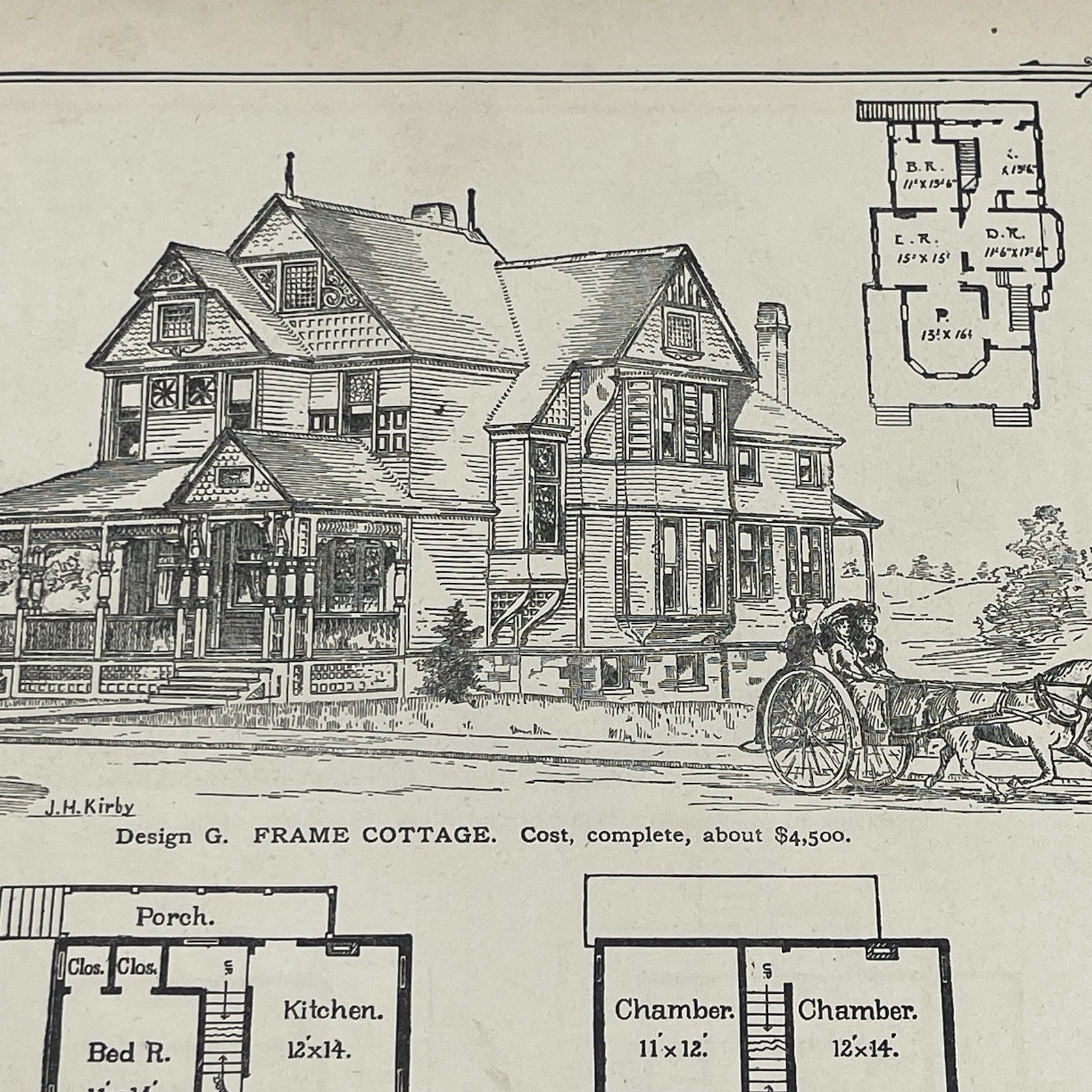 Antique Frame Cottage House Plans 1900 Floor Plans Architectural Designs