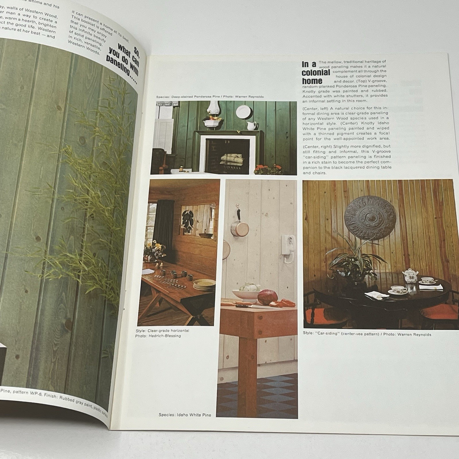 1960’s Western Wood Products Paneling Home House Design Idea Dealer Brochure