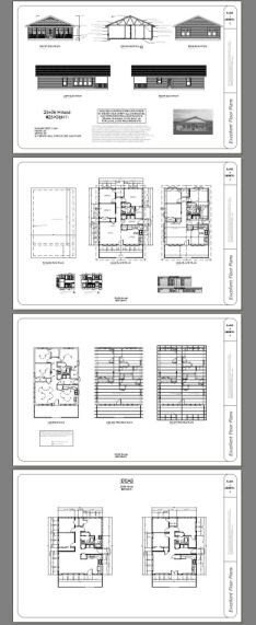 28×36 House — 3 Bedroom 1 Bath — 1,008 sq ft — PDF Floor Plan — Model 1I