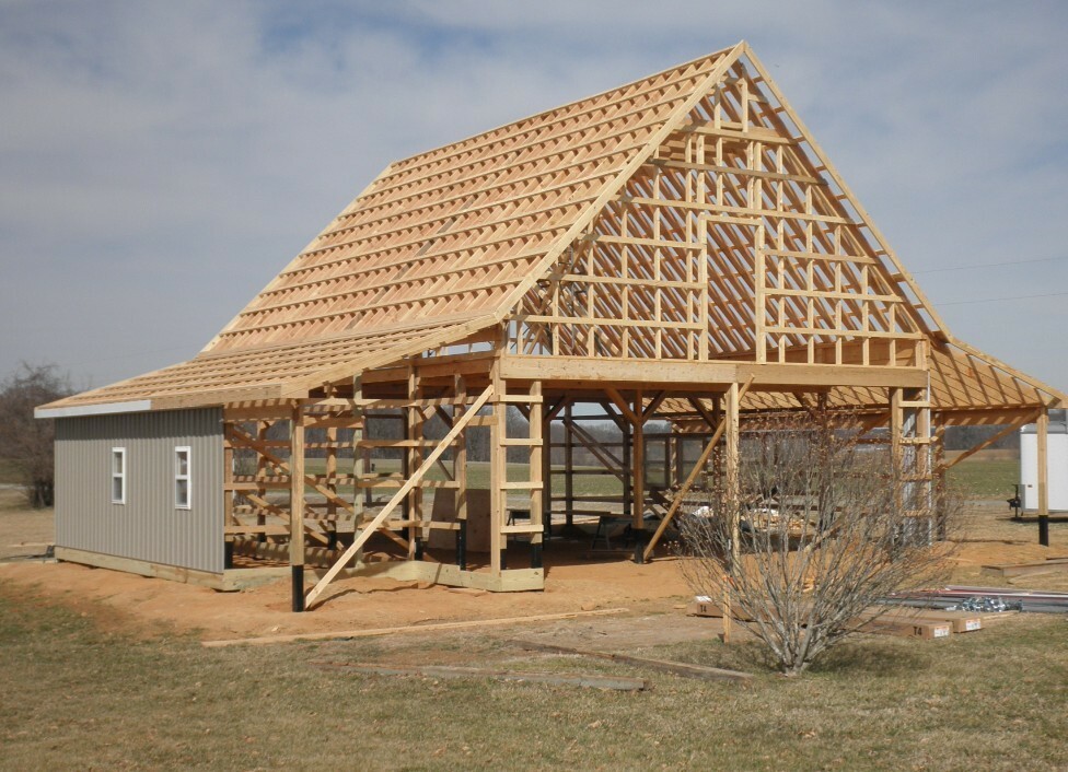 12 Pole-Barn Layouts with Lofts – Complete Construction Plans (B6)