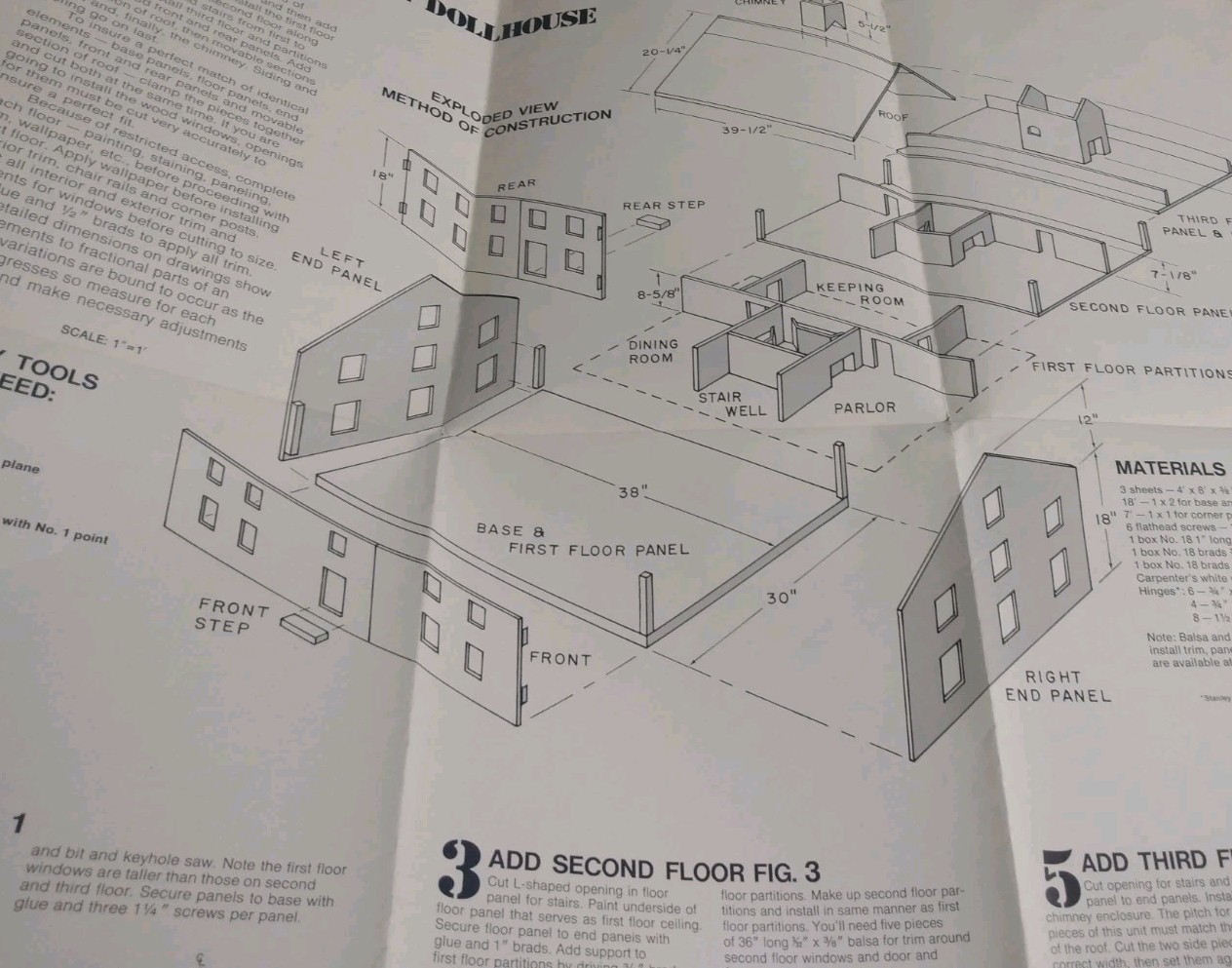 Vintage 1978 Colonial Dollar House Layout Plans By Stanley, “As See On TV”