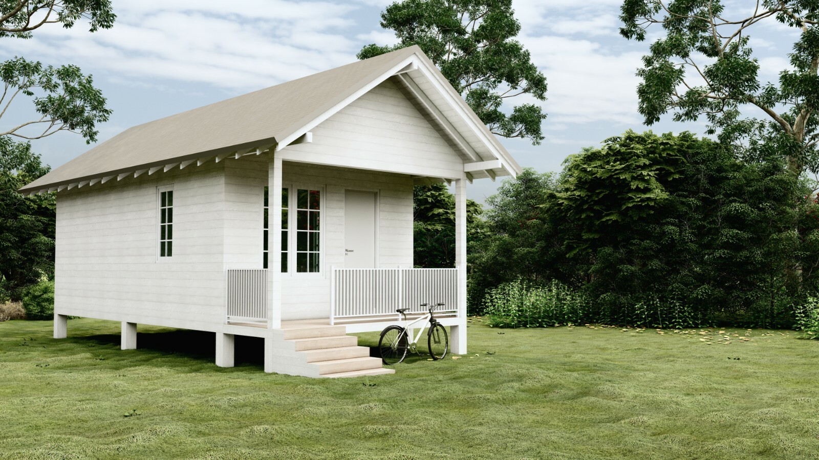 Custom Tiny House Plan 3D images DWG CAD File And PDF For Blueprint Plans