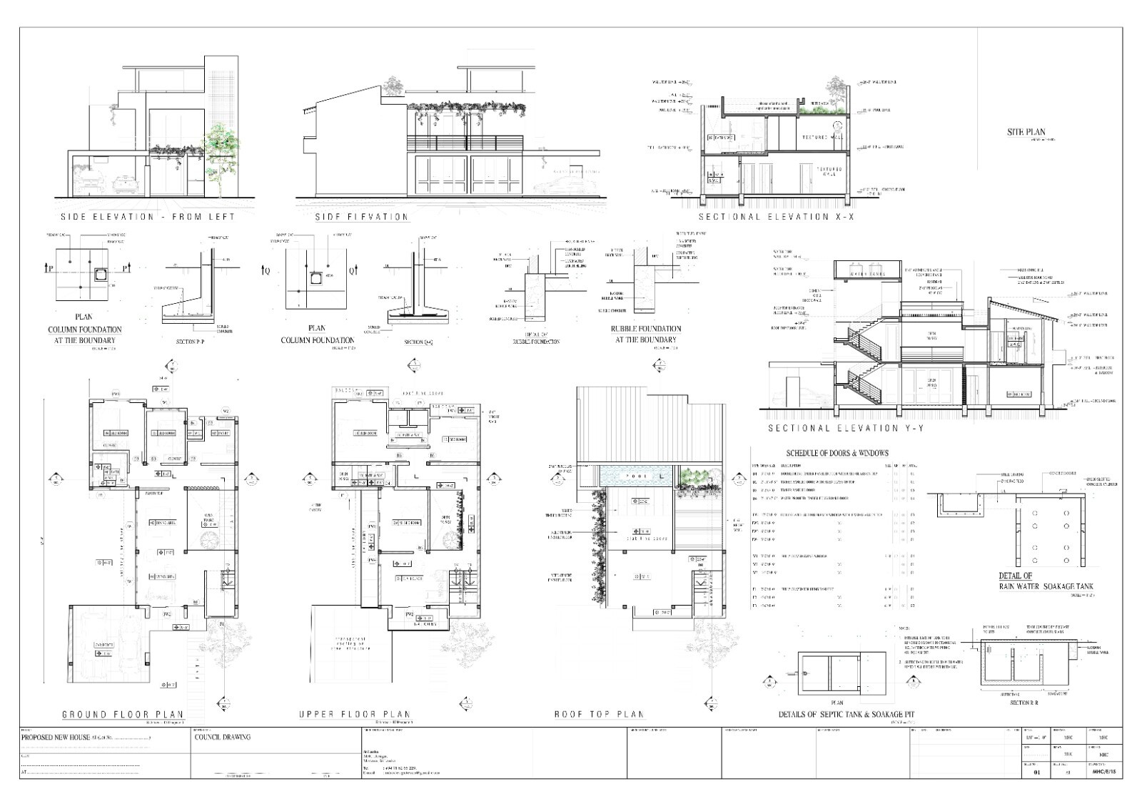 Modern House Plan DWG CAD file And PDF For Blueprint Plans With 3D images
