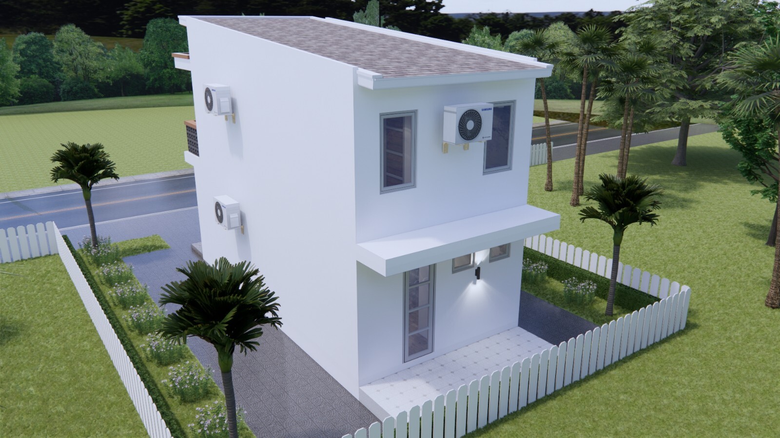 13×26 Small House Plan 4×8 Meter 2 Bedrooms 1 Bath Shed Roof PDF & A4 Hard Copy