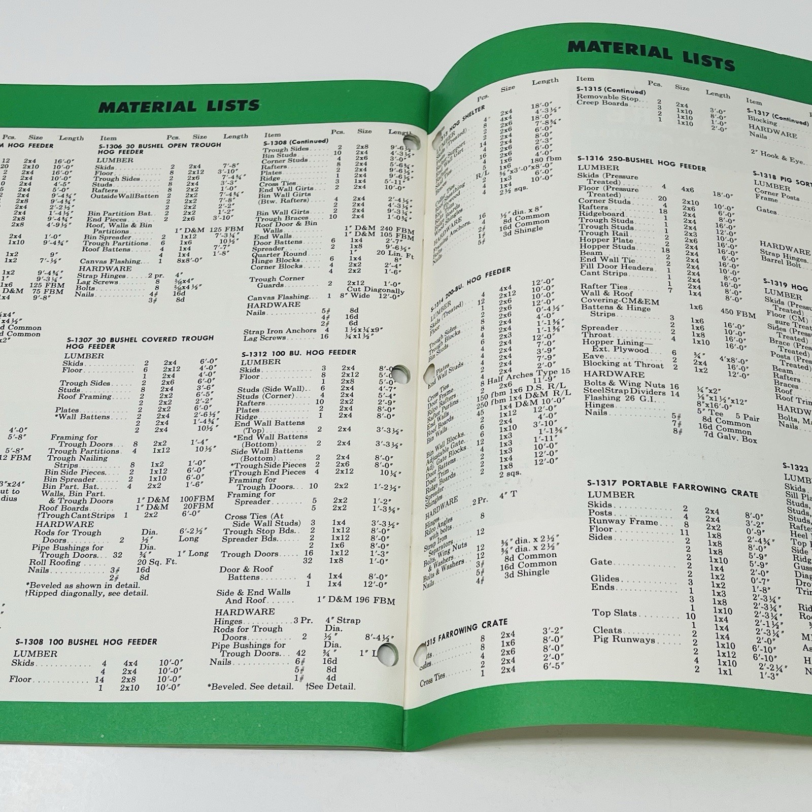 1960 Hog Houses And Equipment Garage Weyerhaeuser 4 Square Guide Manual Plans