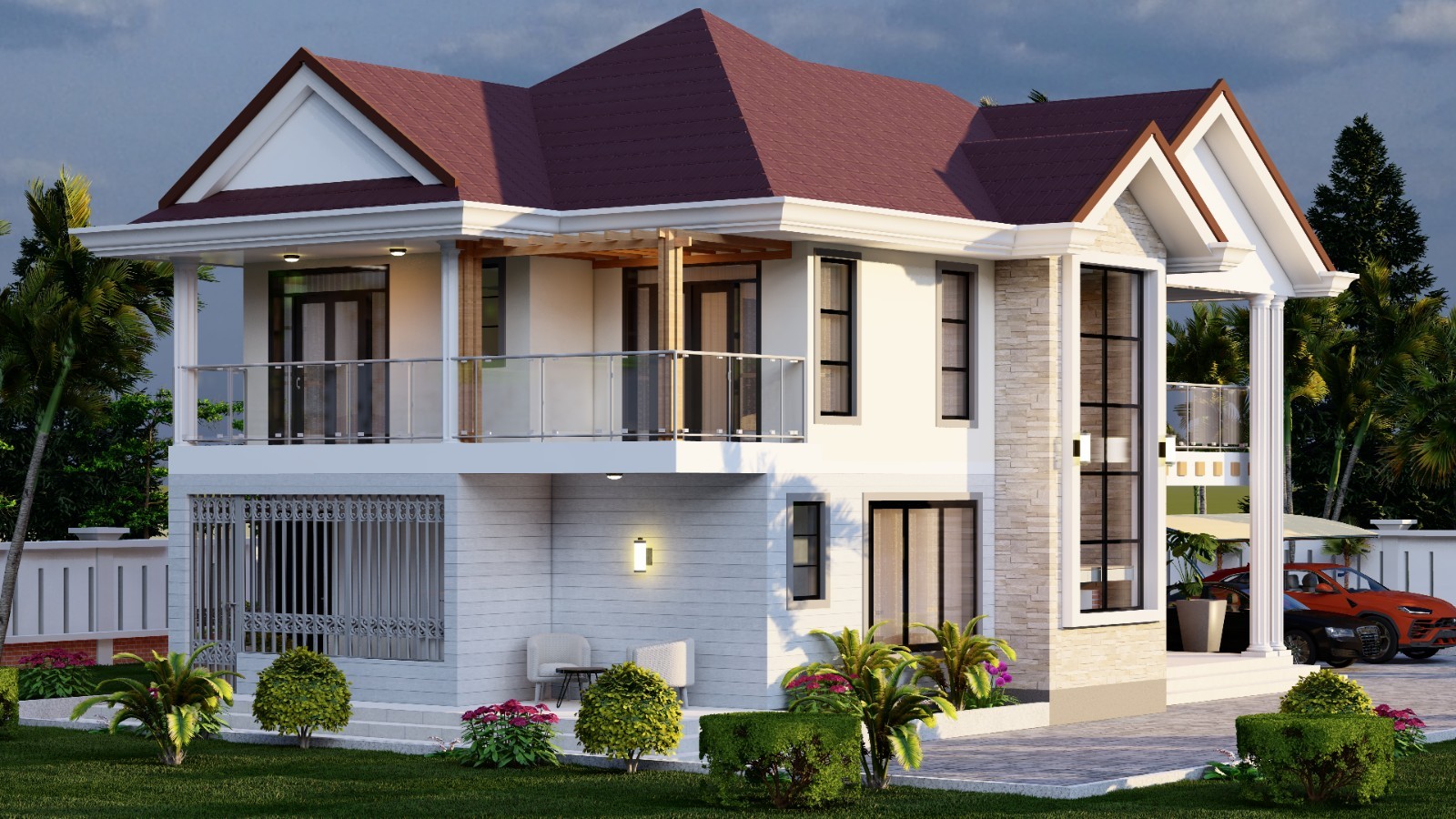 4 Bedroom House Plan [modern ]