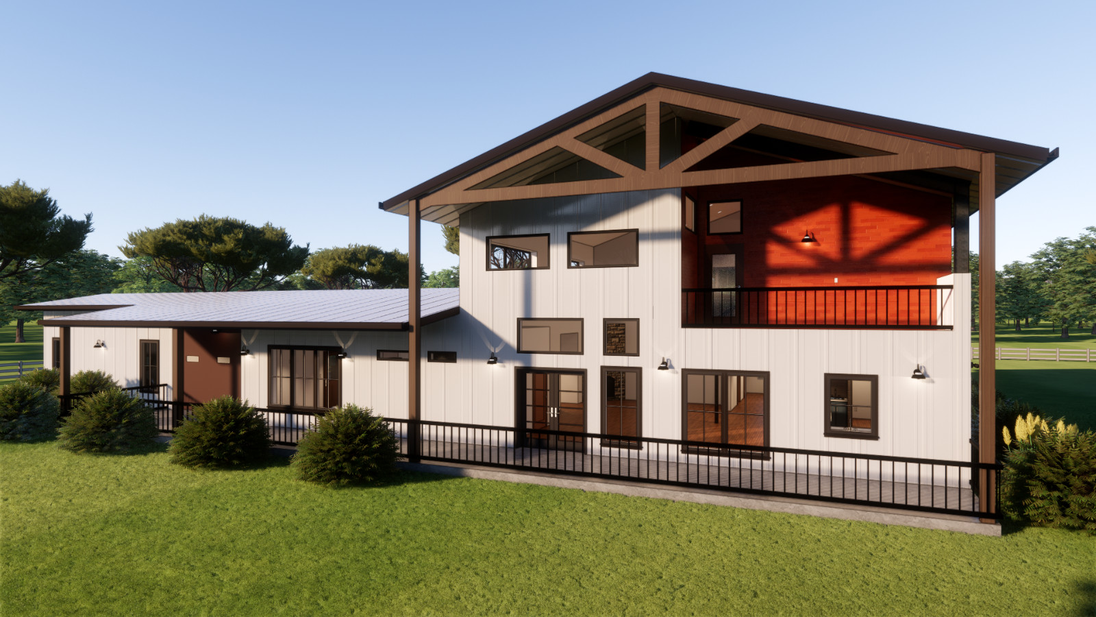 York Creek Barndominium Plan: – 4 Bedrooms / 3. Baths 3,395 SF Design Blueprints