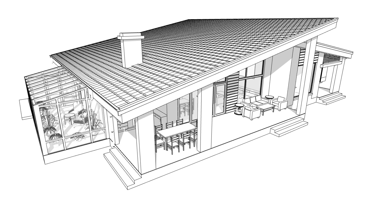 90’x55’ 3 Bed, 2 Bath Garage, Porch, Winter Garden Architect. Plans PDF Download