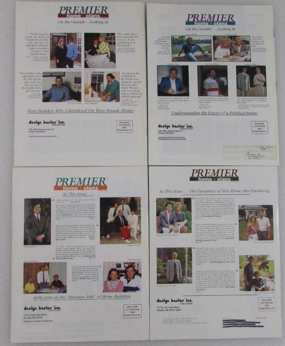 4 Premier Home Plans Catalog: Reference Guide for Today’s Home Builder ’91 ’92