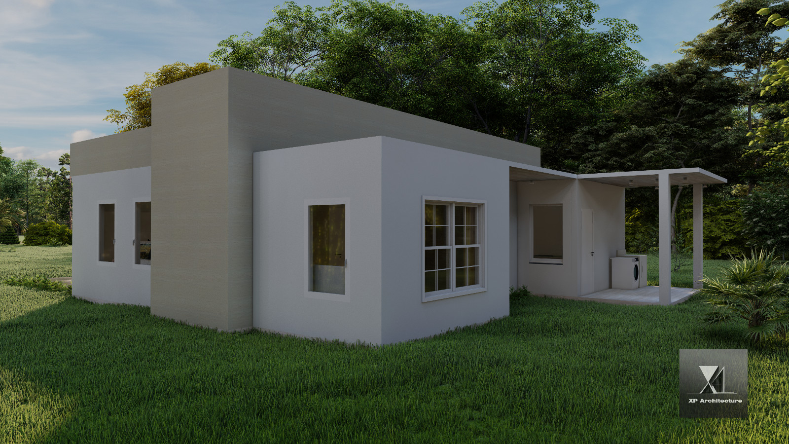 Contemporary House 114 m2 – 2 Bedrooms- 2 Bathrooms – Plan PDF