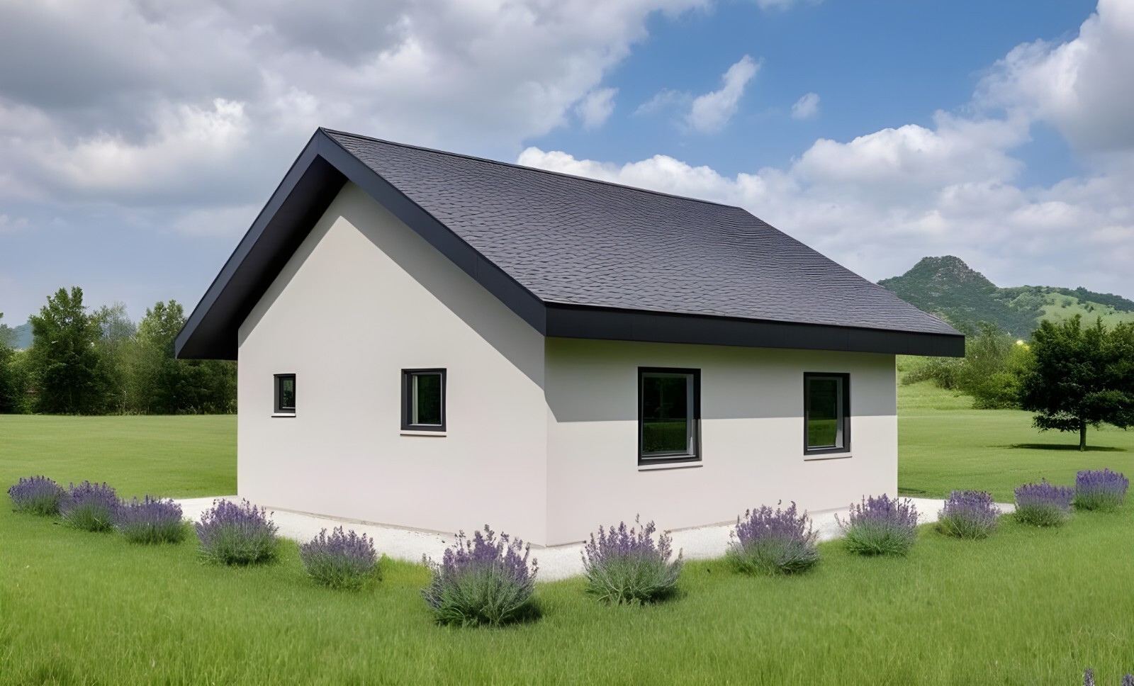 Modern Tiny House Floor Plan PDF + DWG– 2 Bedroom, 1 Bath – 506 sq ft / 47 m²