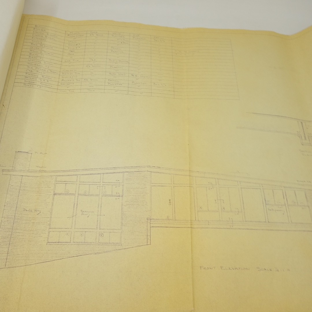 Original 1964 MCM House Plans Hugh Mitchum House Charlotte NC – Aubrey Arant Jr.