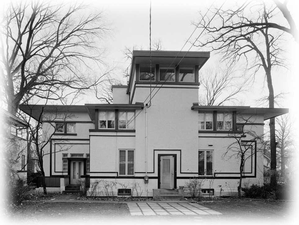 Baker Residence, a luminous Prairie Style home by William Drummond printed plans