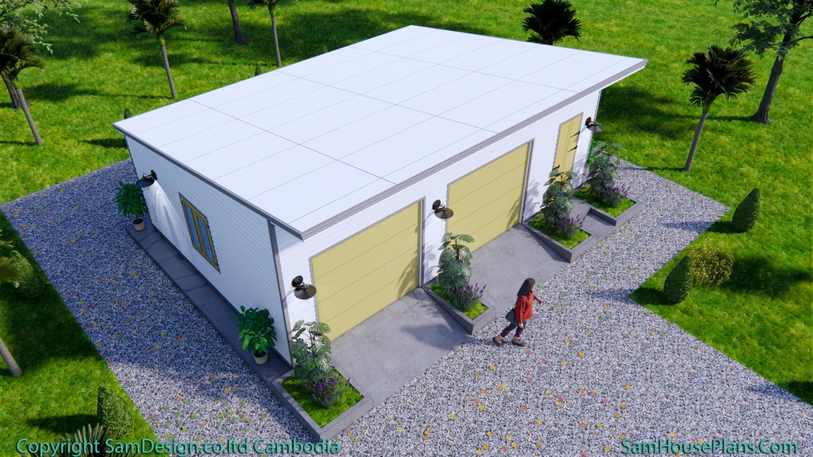 30×20 Garage Shed Plan 9×6 Meter 2 Car Shed Roof PDF Plans (A4 Hard Copy)