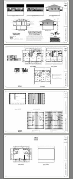 36×24 House — 2 Bedroom 2 Bath — 812 sq ft — PDF Floor Plan — Model 7C