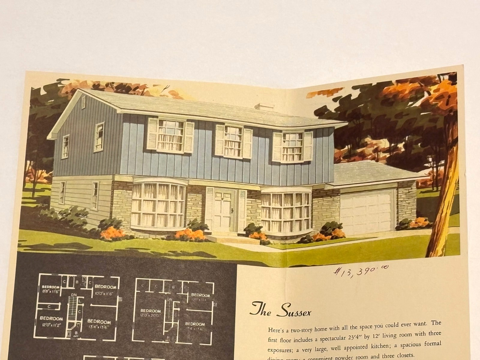Vintage 1950s Cherry Hill NJ 13 Precision Homes Elevations Floor Plans Prices