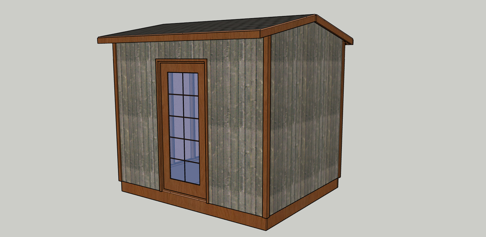 10 x 8 ft Garden/Tool Shed 6 Styles blueprints, lumber list -PDF