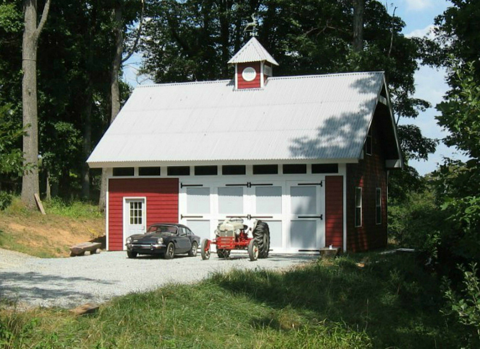 Backyard Barn Blueprints – Three Sets of Woodberry Pole-Barn Plans (eB-112×3)