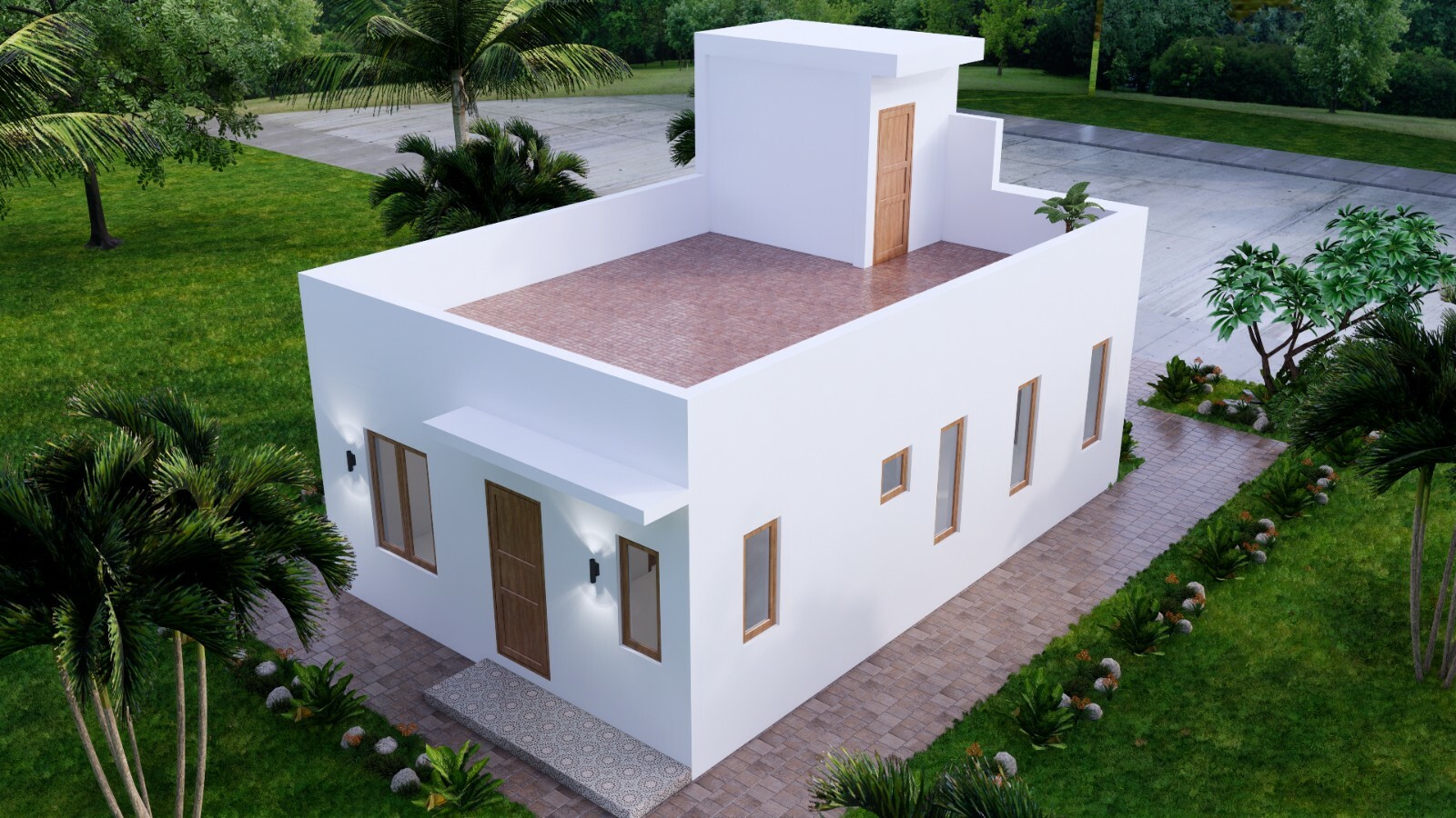 Custom Small House Plan 6×9 Meter 2 Bed 1 Bath 20×30 Feet Terrace (A4 Hard Copy)