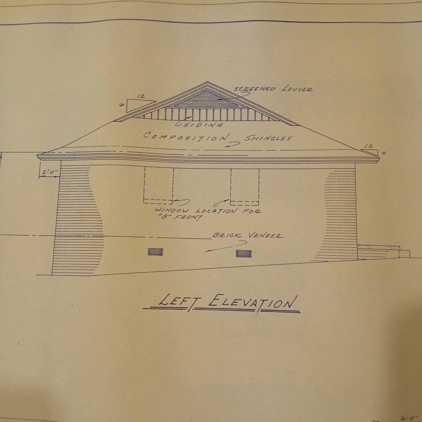 MCM 1966 House Blueprint Plans W.D. Farmer Homes Plan #246 1220 sf 60s Ranch Vtg