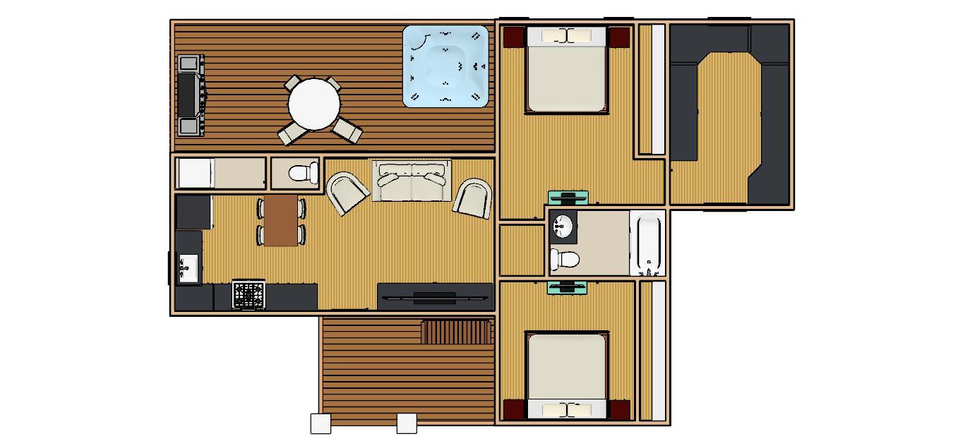 836sqft – 31’x47′ – 2bedrms1office1.5baths -Small House design – ala cart