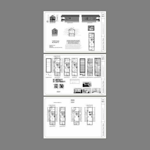 12×32 Tiny House — 384 sq ft — PDF Floor Plan — Model 1C