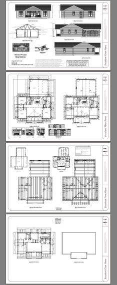 46×30 House — 3 Bedroom 2 Bath — PDF Floor Plan — 1,338 sq ft — Model 2