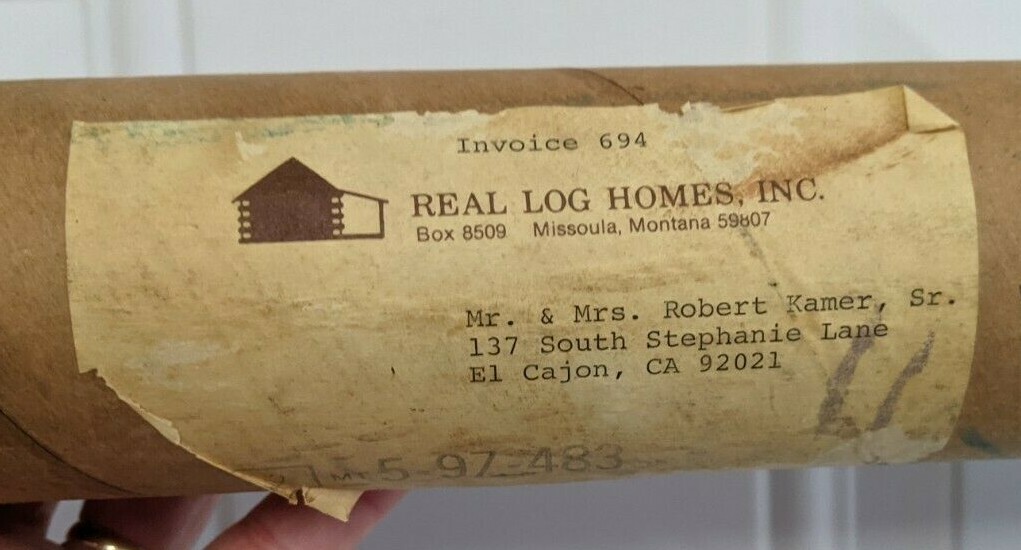 1976 Vermont & Carolina Log Builders Inc Log Cabin Blueprints J Driesch Decor