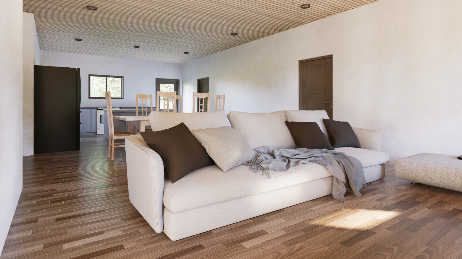 House Plan, 3 Bedroom 2 Bath Barndominium with Porch, 1620 sq ft | PDF DOWNLOAD